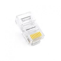 Cat5e RJ45 dugó 8P8C, aranyozott érintkezők