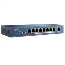 Hikvision DS-3E0109P-E(B) 8x100M PoE port, 1x100M uplink port, 802.3af/at, PoE power budget 123W