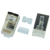 RJ45 UTP/FTP Cat6 moduláris dugó, 8p/8c, merev vezetékre 23-24 AWG