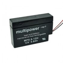Multipower MP0-8-12 12V 0,8Ah zárt ólomakkumulátor