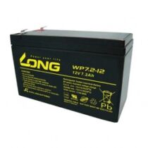 Long WP7,2-12 akkumulátor ,12V/7,2Ah, 151x65x94mm