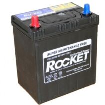 Rocket SMF 42B19R autó akkumulátor, 40 Ah, EN:340 A, Polaritás: Bal, Saru: vékony 187*127*226mm