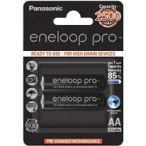 Panasonic Eneloop Pro 1,2 V, 2500 mAh, AA, Ni-Mh akkumulátor, 2 db
