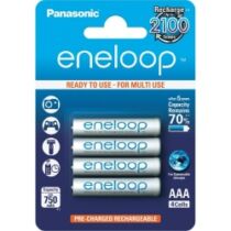 Panasonic Eneloop 1,2 V, 750 mAh, AAA, Ni-Mh akkumulátor, 4 db