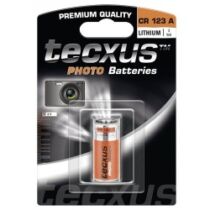 tecxus 3 V, CR123A, lítium fotóelem