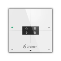 Grenton SMART PANEL, OLED kijelző, 4 db érintőgomb, TF-Bus kommunikáció, fehér