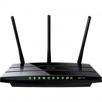 TP-Link ArcherC7 AC1750 vezeték nélküli, kétsávos gigabites router, 450 Mbps 2,4 Ghz-en + 1300 Mbps 5 Ghz-en, 802.11a/b/g/n/ac, 10/100/1000Mbs, 1 WAN