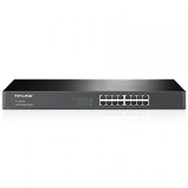 TP-Link TL-SG1016 16 portos gigabites Switch, 16 db 10/100/1000M RJ45 port, 1 U 19 hüvelykes keretbe szerelhető acél burkolat