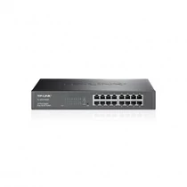 TP-Link TL-SG1016DE 16 portos, gigabites Easy Smart Switch, 16 db 10/100/100 Mbps RJ45 port, címke alapú VLAN, QoS, IGMP Snooping