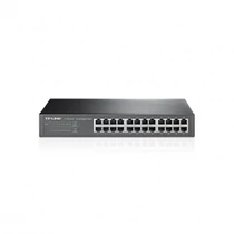 TP-Link TL-SG1024D 24 portos asztali/keretbe szerelhető gigabites Switch, 24 db 10/100/1000M RJ45 port, 13 hüvelykes acél burkolat