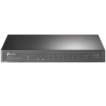 TP-Link SG1210P 9 db Gigabit port 8 db PoE + 1 db Gigabit uplink + 1 db Gigabit SFP, fémházas asztali switch