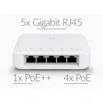 Ubiquiti UniFi Switch Flex 5 portos kültéri Gigabit PoE switch