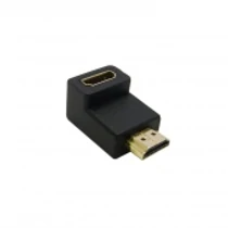 Delock HDMI M/F adapter 90° fel fekete