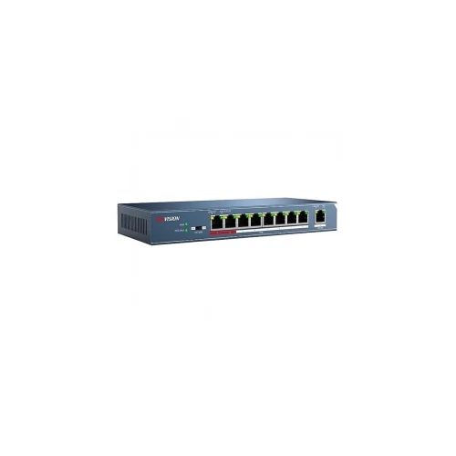 Hikvision DS-3E0109P-E(B) 8x100M PoE port, 1x100M uplink port, 802.3af/at, PoE power budget 123W