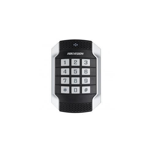Vandálbiztos Mifare (13,56 MHz-es) kártyaolvasó számtasztatúrával, IK10, IP65, Wiegand, RS-485