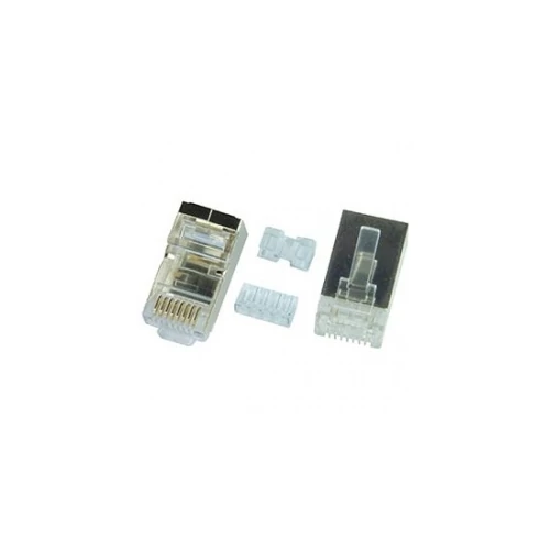 RJ45 UTP/FTP Cat6 moduláris dugó, 8p/8c, merev vezetékre 23-24 AWG