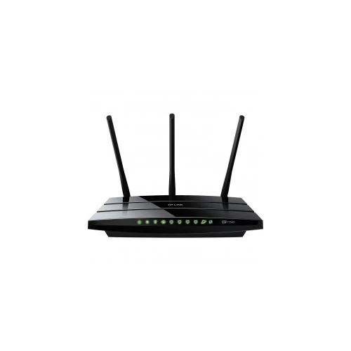 TP-Link ArcherC7 AC1750 vezeték nélküli, kétsávos gigabites router, 450 Mbps 2,4 Ghz-en + 1300 Mbps 5 Ghz-en, 802.11a/b/g/n/ac, 10/100/1000Mbs, 1 WAN