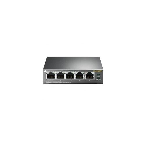 TP-Link TL-SF1005P 5-Portos 10/100 Mbps asztali switch 4 PoE porttal
