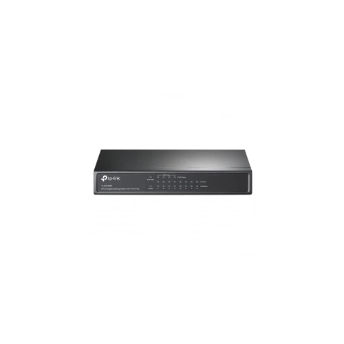 TP-Link TL-SG1008P 8 portos, gigabites asztali PoE Switch, 8 db 10/100/1000M RJ45 port, köztük 4 db PoE port, acél burkolat