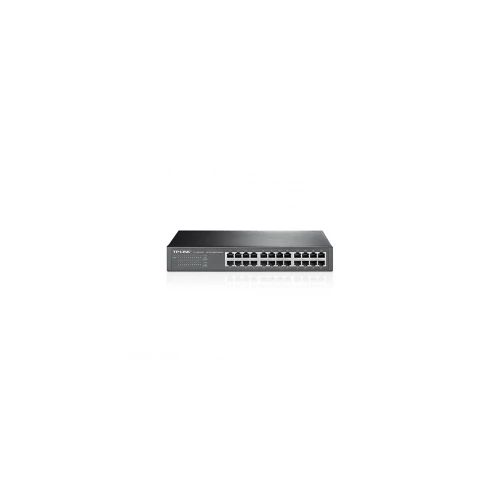 TP-Link TL-SG1024D 24 portos asztali/keretbe szerelhető gigabites Switch, 24 db 10/100/1000M RJ45 port, 13 hüvelykes acél burkolat