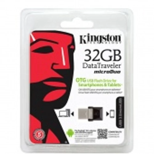 Kingston 32GB data traveler microduo 3.0 + micro USB (OTG) pendrive, fekete