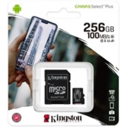 Kingston 256GB Canvas Select Plus Class 10 UHS-1 microSDHC memóriakártya